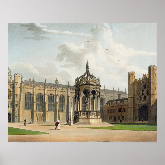 Pôster The Court of Trinity College, Cambridge, de "The C (Frente)