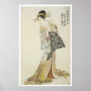 Poster The Courtesan Takikawa, Eishu, 1796