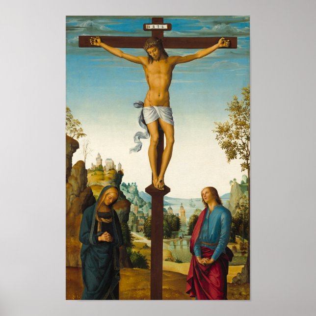 Poster The Crucifixion, 1485, por Pietro Perugino (Frente)