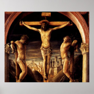 Pôster The Crucifixion of Jesus by Vincenzo Foppa - 1456