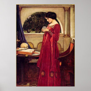 Pôster "The Crystal Ball" por John William Waterhouse