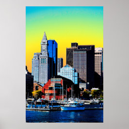 Poster The Custom House Boston USA