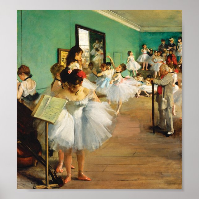 Poster The Dance Class (1874) by Edgar Degas (Frente)