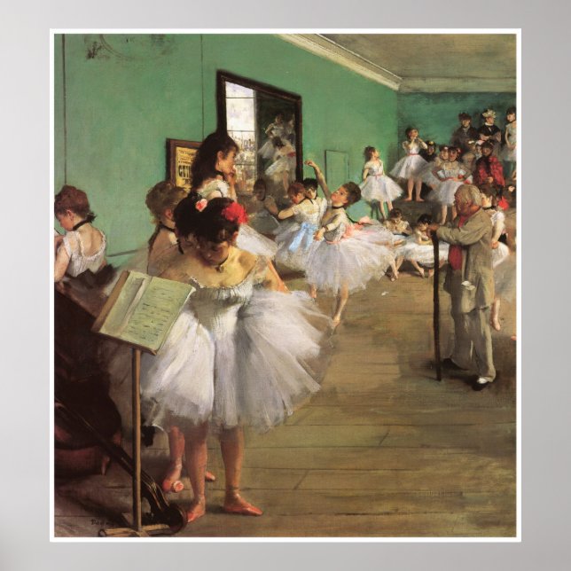 Pôster The Dance Class, 1874 - Edgar Degas (Frente)