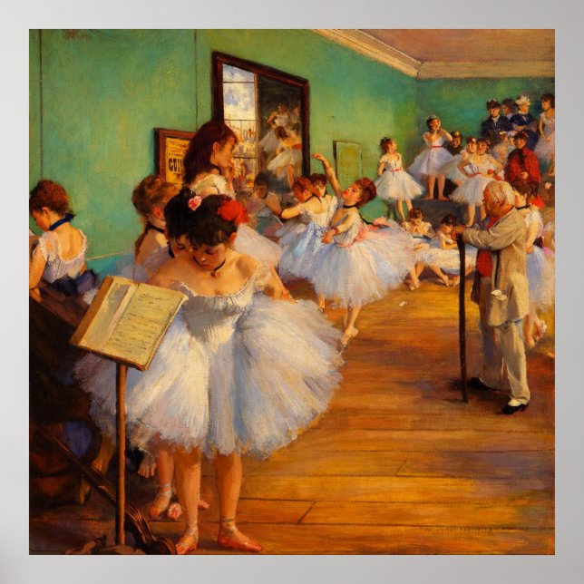 Poster The Dance Class by Edgar Degas (Frente)