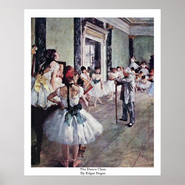 Pôster The Dance Class By Edgar Degas (Frente)