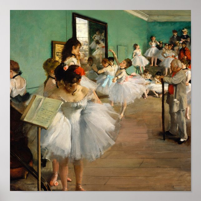 Poster The Dance Class by Edgar Degas (Frente)