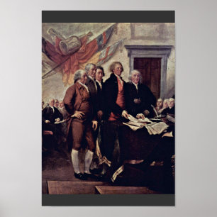 Pôster The Declaration Of Independence Detail By Trumbull