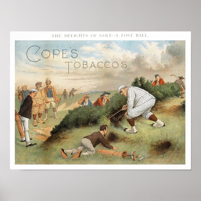 Poster The Delights Of Golf - Vintage Golf Print (Frente)