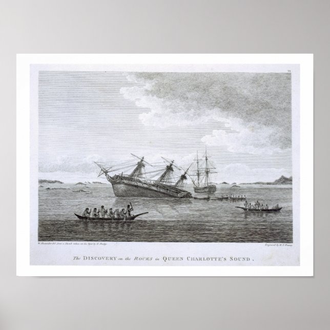Pôster The Discovery on the Rocks in Queen Charlotte's So (Frente)