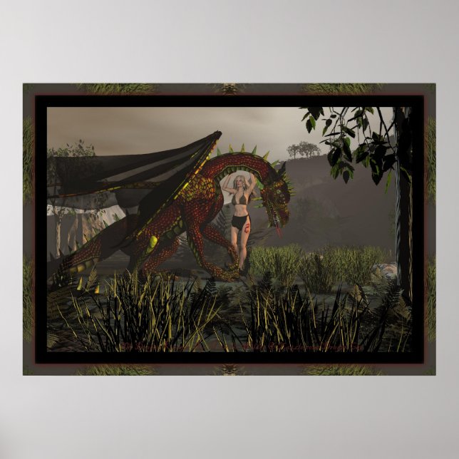 Pôster The Dragon Keeper By Michelle Wilder (Frente)