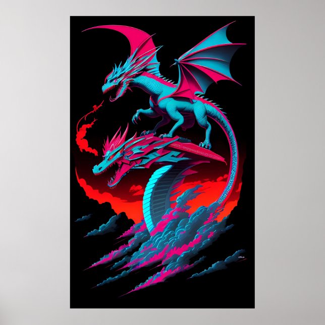 Poster The Dragon Surf Rider (Frente)