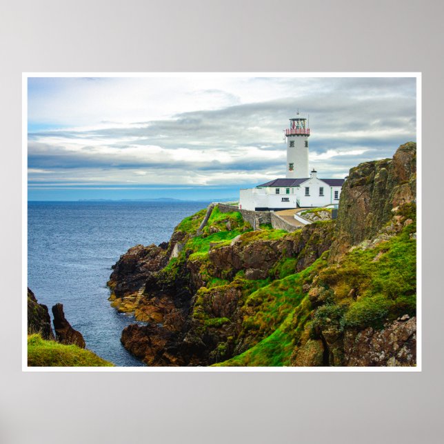 Poster The "Edge of the World" at Fanad Head Lighthouse (Frente)