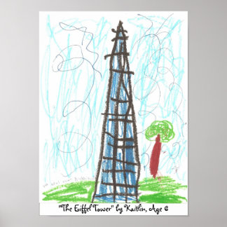 Pôster "The Eiffel Tower" by Kaitlin, ...