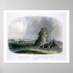 Poster The Elkhorn Pyramid on the Upper Missouri, plate 2
