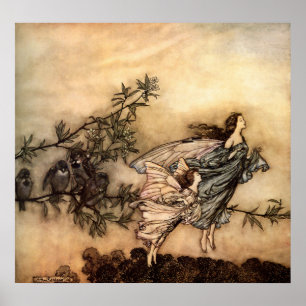 Poster The fairies have their tiffs with the birds