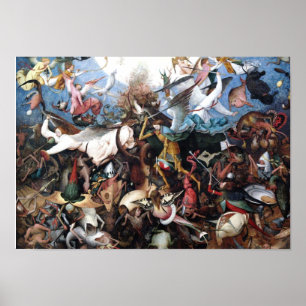 Pôster The Fall of the Rebel Angels by Pieter Bruegel