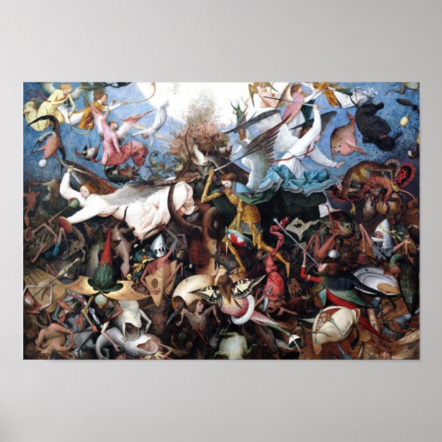 Pôster The Fall of the Rebel Angels by Pieter Bruegel (Frente)