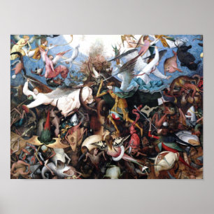 Pôster The Fall of the Rebel Angels by Pieter Bruegel