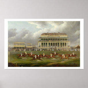 Poster The Finish of the Epsom Derby in 1822