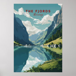 Poster The Fjords, Norway