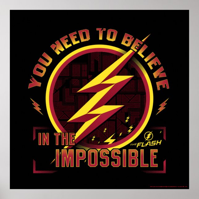 Poster The Flash | You Need To Believe In The Imposible (Frente)