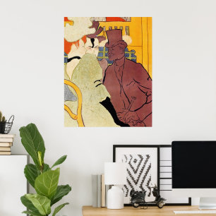 Poster The Flirt (Um inglês) de Toulouse Lautrec