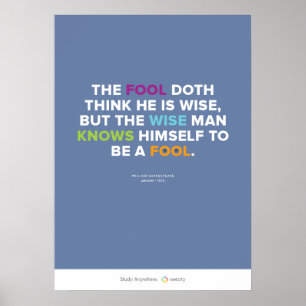 Poster The Fool and the Wise Man