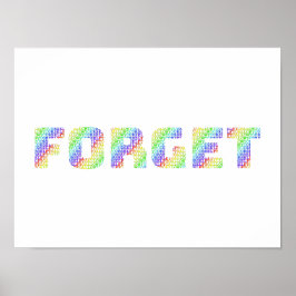 Poster The Forgiveness Art: Allow Yourself to FORGET Rain