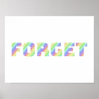 Poster The Forgiveness Art: Allow Yourself to FORGET Rain