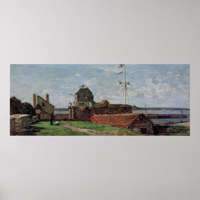 Pôster The Francois Ier Tower at le Havre, 1852 (Frente)