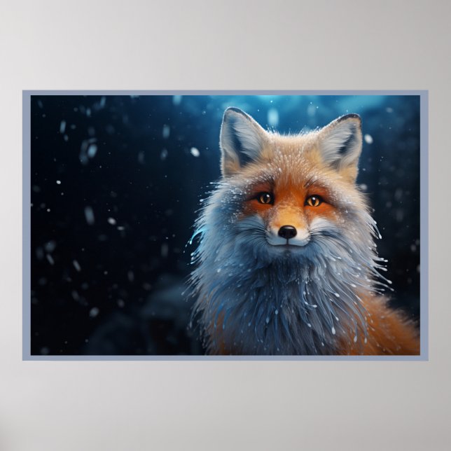 Poster The Free Spirit of the Woodland Fox (Frente)
