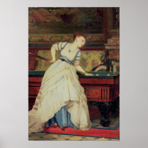 Poster The Game dos bilhar, século XIX