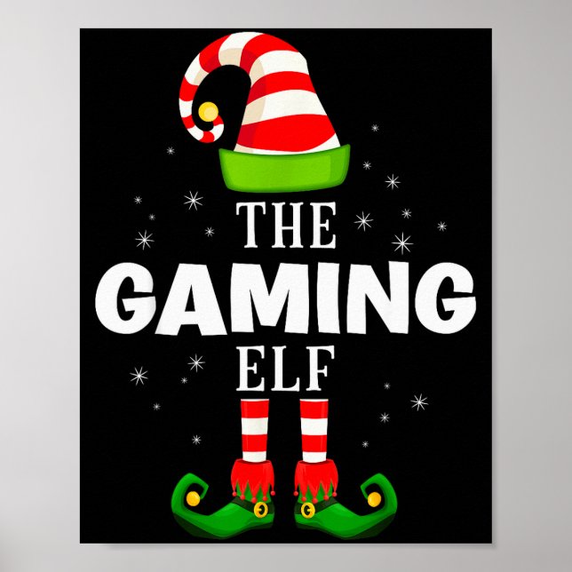 Poster The Gaming Elf Christmas Pjs Matching Pajama  (Frente)