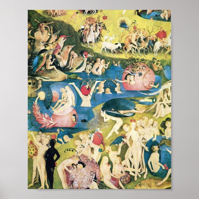 Poster The Garden Of Earthly Delights Hieronymus Bosch (Frente)