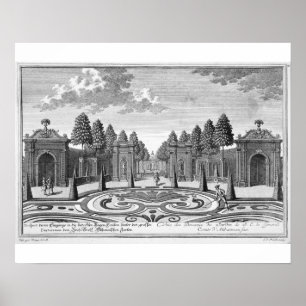 Poster The gardens of Count Althan, Vienna, from 'Vorstel