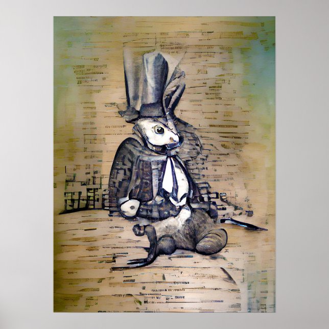 Poster The Gentleman Rabbit (Frente)