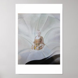 Poster The Ghost of the Flower - collage art