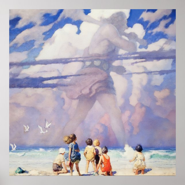 Poster "The Giant" Fairy Art do NC Wyeth (Frente)