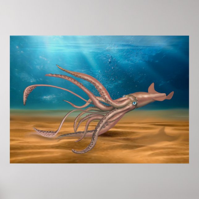 POSTER THE GIANT SQUID (Frente)