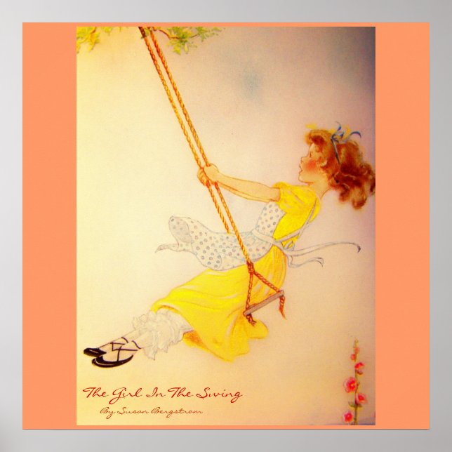 Poster "The Girl In Swing", Por Susan Bergstrom (Frente)
