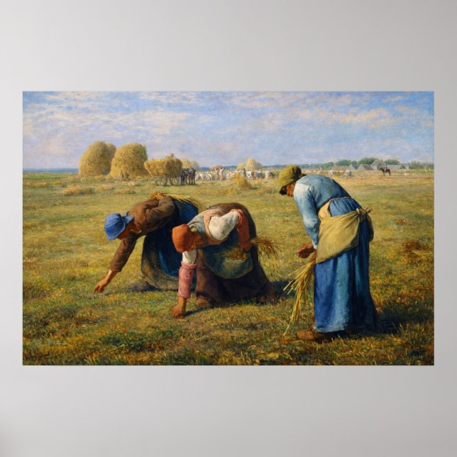 Poster The Gleaners by Jean-Francois Millet (Frente)