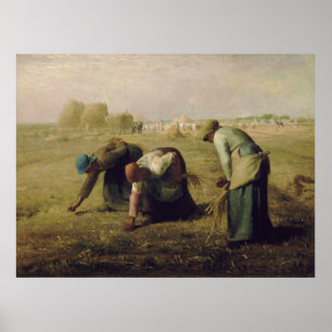 Poster The Gleaners por Jean-François Millet 1857