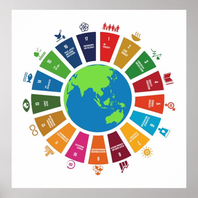 Poster The Global Goals for Sustainable Development (Frente)