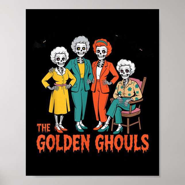 Poster The Golden Ghouls Funny Halloween  (Frente)