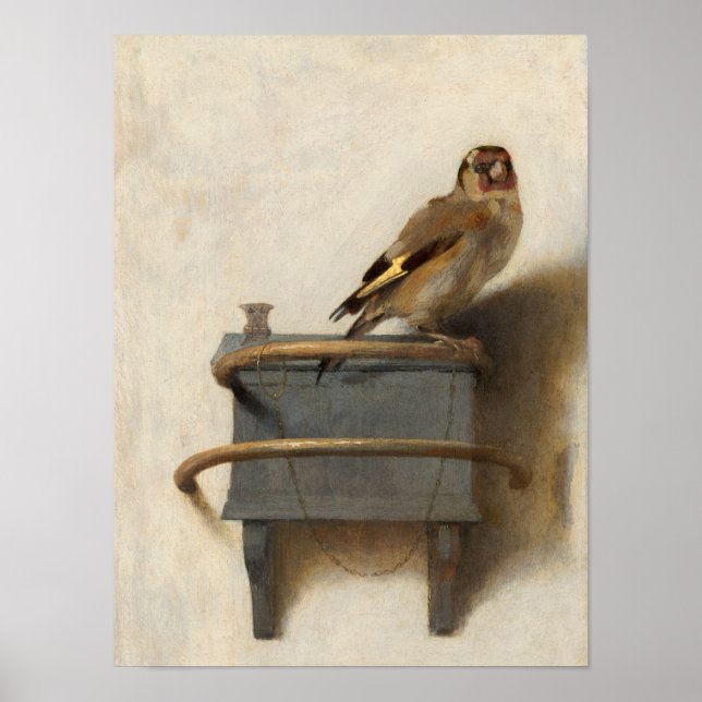 Poster The Goldfinch, 1654, por Carel Fabritius (Frente)