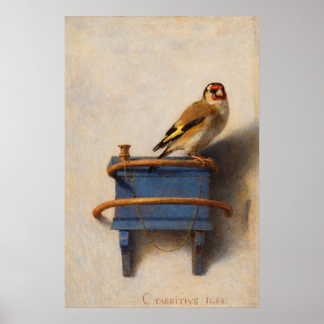 Poster The Goldfinch by Carel Fabritius (Frente)