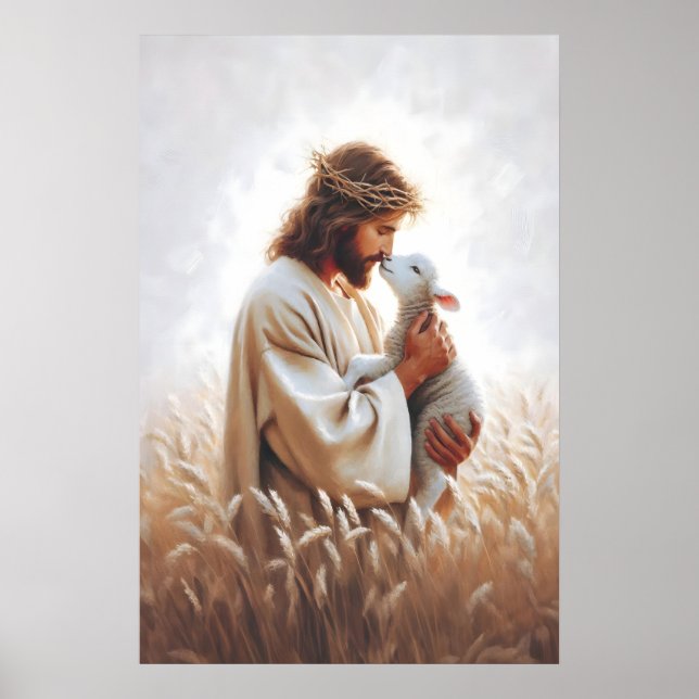 Poster The Good Shepherd Bible Art Christian Art Jesus Ar (Frente)