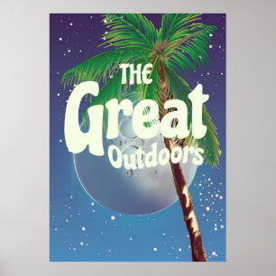 Pôster The Great Outdoors Palm and Moon