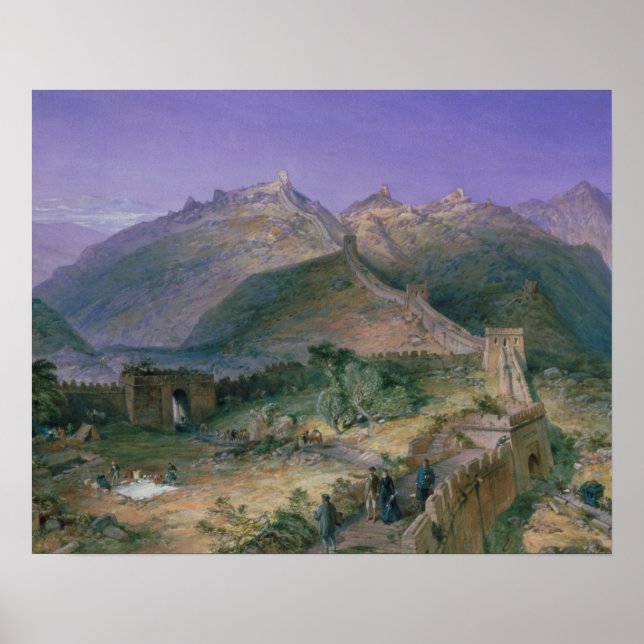 Pôster The Great Wall of China, 1886 (w/c) (Frente)